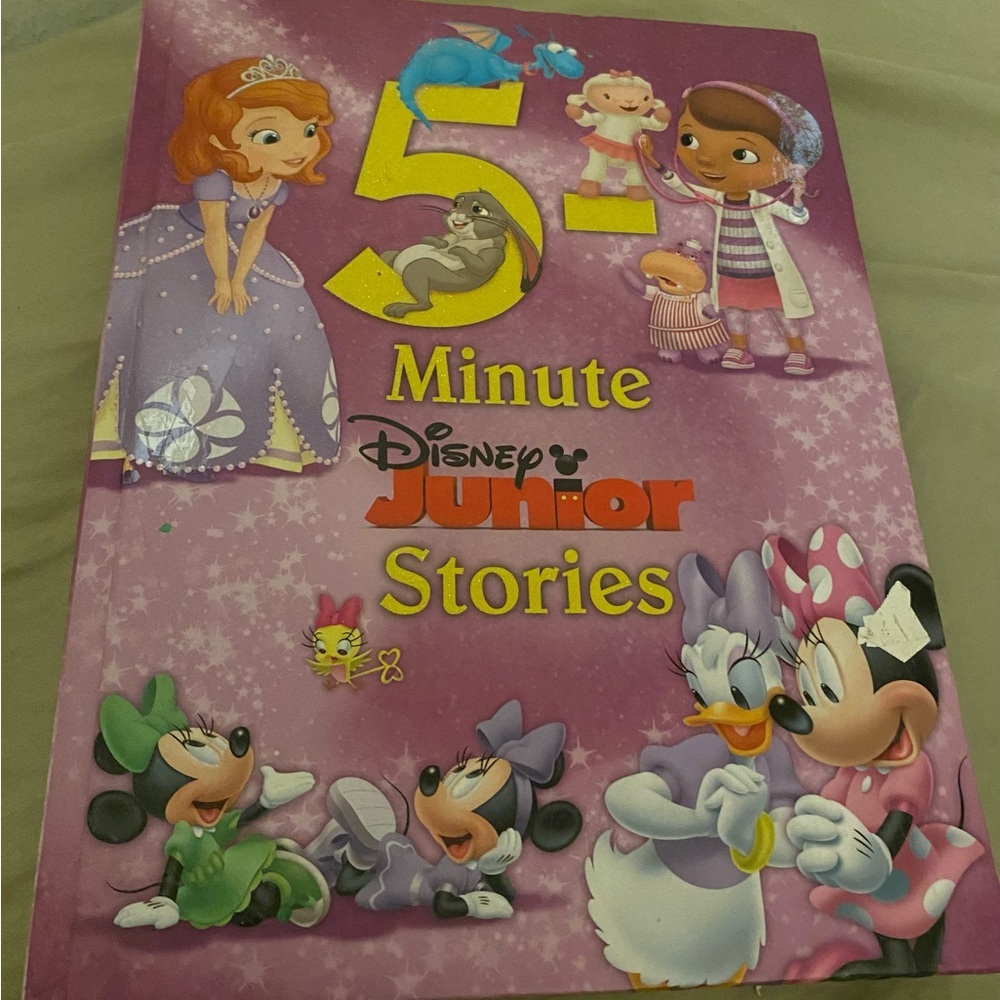 Disney Junior 5-Minute Stories Book - Purple